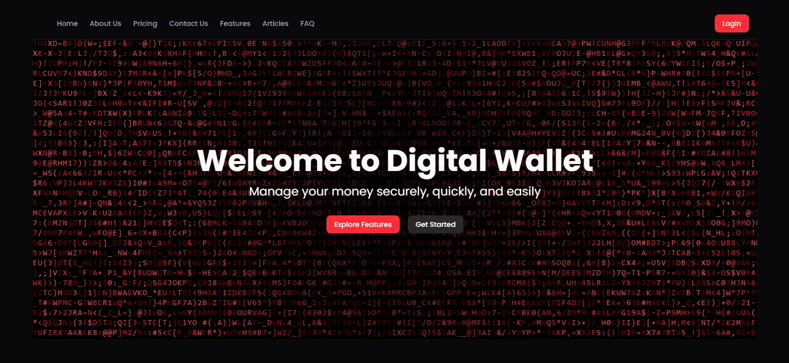 kitler wallet landing page